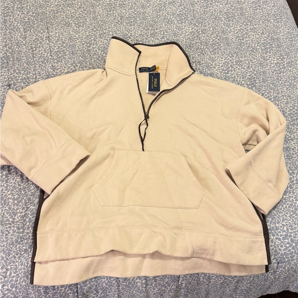 Ralph Lauren  Lw Seasonal Fleece-flc Polo 
Oversized small.  ( will fit medium)